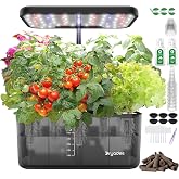 Gifts for Women Men DRYADES Hydroponic Grow System with Full Spectrum LED Grow Light, 8 Capsules Indoor Garden with Water Sho