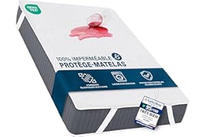 Utopia Bedding Protège Matelas 140 x 190 cm Imperméable, 4 Coins Elastiques, Certifié Oeko TEX, Alèse Drap Housse, Matelas Couvre, Respirant