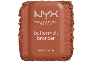 NYX Professional Makeup Buttermelt Bronzer, Polvo Bronceador con Fórmula Vegana de 12H de Duración, Resistente a Transferencias, con Manteca de Mango, Karité y Almendra, Butta d down