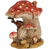 Top Collection Minyat&uuml;r Peri Bah&ccedil;esi ve Teraryum Kırmızı Mantar Peri Evi