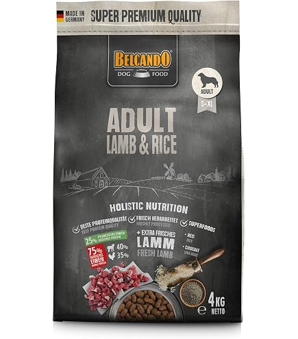 Belcando Finest GF Salmon Super Premium Hundefutter – 2x4 Kg Sparpack, Glutenfrei Mit Frischem Lachs & Omega-3