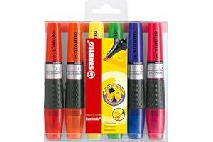 STABILO LUMINATOR - Surligneur - Pochette x 6 surligneurs fluo - Coloris assortis