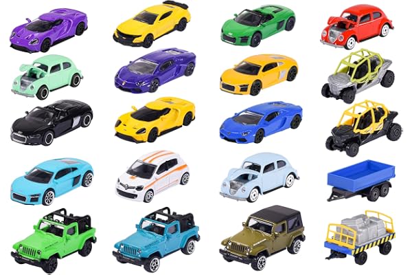 Majorette - Set 20 Pièces - Véhicules Miniatures en Métal - Echelle 1/64ème - Dès 3 Ans - 212058595
