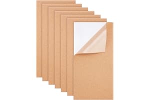 BENECREAT 6 confezioni di fogli di sughero adesivi sul retro di 40 x 20 cm (2 mm di spessore) fogli di sughero isolanti per sottobicchieri, decorazione da parete, per feste e fai da te