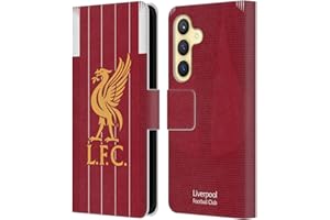 Head Case Designs Officially Licensed Liverpool Football Club Home 2019/20 Kit Leather Book Wallet Case Cover Compatible With Samsung Galaxy S24 5G