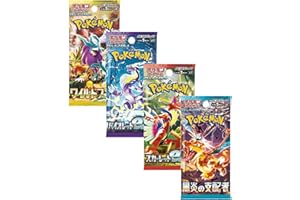TITAN CARDS Pokemon TCG 4 japanische Pokémon-Packs | Pokemon Booster Bundle japanischer Pokémon-Karten | Titan authentifiziert | Pokemon-Pack-Auswahl