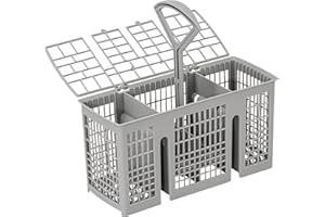 Lead Home Uniwersalny kosz na sztućce do Bosch Siemens do zmywarki Bauknecht, kosz na sztućce, kosz na sztućce, do zmywarki, zdejmowany okrągły uchwyt