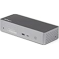 StarTech.com USB C Dock - 4K 60Hz Quad Monitor DisplayPort & HDMI - Universal USB-C Docking Station with 100W Power Delivery - USB Hub with 1x USB Type-C & 3x USB-A, Ethernet, Audio (DK31C4DPPDUE)