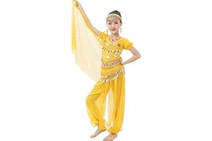 Astage Mädchen Short Sleeve Bauchtanz Kostüm Set Alle Ornamente