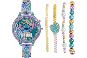 Lilo and Stitch Reloj Digital para Chicas de Cuarzo con Correa en Silicona LAS40001ARG