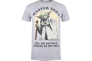Cotton Soul Star Wars Master Yoda - Camiseta para hombre, color gris