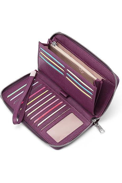 Portafoglio Donna In Pelle PU Grande Con Blocco RFID - 14 Scomparti, Design Elegante E Pratico - Foto 1