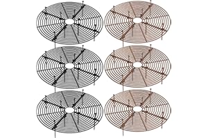 Sporgo Lot de 6 grilles de pot de fleurs : couvercle de pot de fleurs 30 cm grille de protection pour pot de fleurs, grille de protection des plantes, protection du sol ronde pour enfants et animaux
