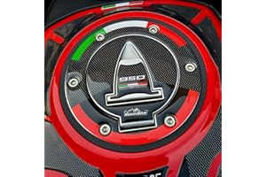 Resin Bike Motorcycle 3D Stickers Compatible with Ducati Multistrada 950 2018 2020. Tank Cap Protection from Impact and Scratches. Resin Stickers Kit - Made in Italy