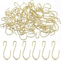 20 Ganchos En Forma De S De Acero Inoxidable | Cromados Pequeños 2" Para Colgar Plantas O Utensilios