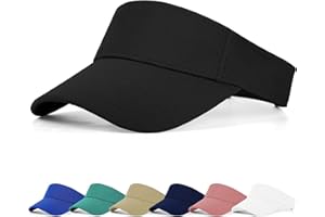 FCHUI Sun Visor Cap - Women Ponytail Baseball Cap for Women and Ladies, Long Peak Thicker Sweatband Adjustable Hat for Golf Cycling Fishing Tennis Running Jogging Visor Hats for Men