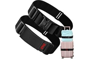 ZINZ wysoki elastyczny pas do walizki, pas do bagażu, akcesoria podróżne regulowane klamrami