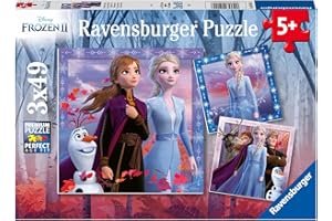 Ravensburger Kinderpuzzle - 05011 Die Reise beginnt - Puzzle für Kinder ab 5 Jahren, mit 3x49 Teilen, Puzzle mit Disney Frozen