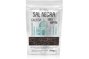 Himalaya svartsalt, grovt, 100% naturligt, inga tillsatser, oraffinerat. Kala Namak Salt |Äggsmak| Högre innehåll av spårämnen. För smaksättning och kryddning. Ursprung: Punjab, Pakistan