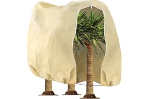 Tesmotor Funda para Plantas, Saco Cubre Plantas, Cubierta para Plantas Protección contra Congelación y contra Nieve para Invierno, 250 * 360CM(140g/m²)
