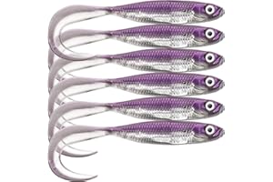 QualyQualy Cebo de goma para lucioperca, perca, lucio, trucha, pez de goma, 7 cm, 8 cm, 10 cm, 12,5 cm