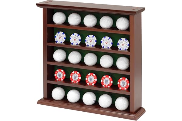 LONGRIDGE Présentoir de balles de Golf Armoire en Bois 25 balles