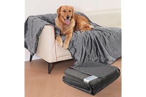 HezzLuv Coperta Impermeabile per Cani 152 x 203 cm, Coperta per Animali in Flanella Lavabile per Divano e Letto, Antiscivolo e Calda, Protettore per Mobili per Cani e Gatti di Taglia Piccola e Grande