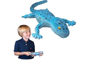 Rep Pals - Jaszczurka Tokay, elastyczna zabawka od DeluxeBase Super elastyczne repliki zwierząt, które czują się jak prawdziwe, idealne dla dzieci