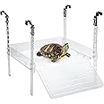 LYL LEYOULAND Hanging Turtle Basking Platform, Aquatic Reptile Ramp Dock, Turtle Terrace, Turtle Tank Accessories (Extra- Large)