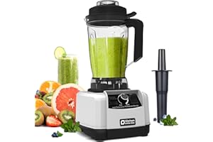 Kitchen in the box Blender Professionnel 2L, Mixeur électrique 1500W Haute Performance, Le choix pro des cuisines familiales, Lames premium à 8 points, Smoothie parfait en 30s, Glace Pilée (Argent)