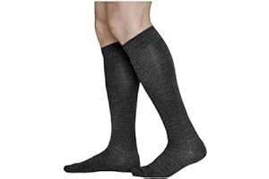 vitsocks Chaussette haute 80% LAINE MÉRINOS mi-bas chaud Homme, montante au genou d'hiver taille 39-42, 43-46, 47-50