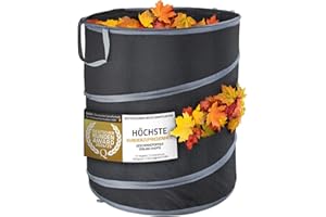 Werkfox Garten-Abfallsack Selbststehend & robust; Pop-Up Gartensäcke, Laubsack für Grünschnitt, Rasenschnitt & Gartenabfälle (M)