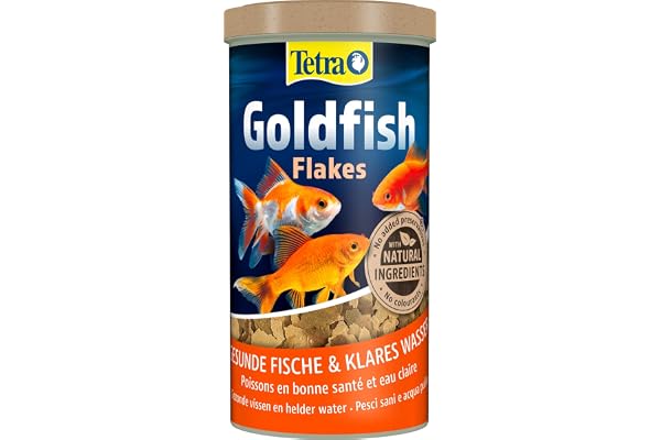 TETRA - Aliment Complet en Flocons - Pour Poissons Rouges et d'Eau Froide - Avec Couvercle Doseur - 1 Litre