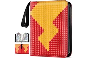 MUYANS Card Binder for Pokemon, 4-Pocket Fits Up to 440 Trading Cards 55 Page Card Holder Album, Zipper Carrying Card Folder Book