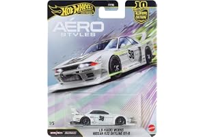 Hot Wheels Premium Car Culture LB-Kaido Works Nissan R32 Skyline GT-R | 1:64-skalenligt die-cast-fordon med Real Riders-däck och metallkaross/chassi, JKF05