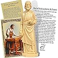 Xiciki St Joseph Statue for Selling Homes, Set with Instruction Cards and Prayer, St Joseph Statue to Sell Home, Saint Joseph Statue 2.36 Inches, Bookroom Statue, Complete Set