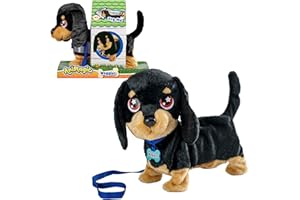 Bizak Animagic Waggles, Peluche Interactivo, + 2 Años, Adorable y Diverto Perro Salchicha, Muy Suave, Camina, Ladra y Mueve la Cola (64559091)