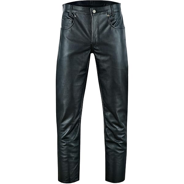 Pantalon De Moto Homme Leather Pants Men's Motorbke Leather Pant