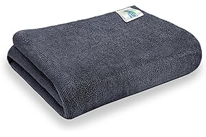 SOFTSPUN Microfiber Bath Towel 1Pc 60x120cm Grey! Ultra Absorbent Super Soft & Lightweight Quick Drying for Women Daily Use for Unisex.