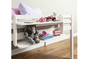 NOA AND NANI Cabin Bed Double Shelf Multi Purpose shelf ideal for Midsleepers (White) Noa & Nani