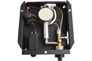 ZMdooreasy 47,000 BTU Patio Heater Burner Module Replacement Kit with Regulator Assembly, Glass Tube Heater Control Box, Thermocouple, Anti-Tilt Safety Device for Outdoor Use(A)