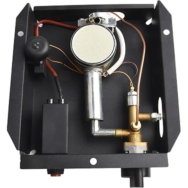 ZMdooreasy 47,000 BTU Patio Heater Burner Replacement Kit With Control Box For Glass Tube Heaters
