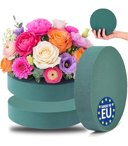 Creativery Mousse Florale Humide En Forme De Cœur 30 X 26 X 5 Cm Avec Support écologique – Pour Fleuristes Professionnels Et Amateurs – Éponge à