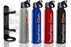 FSS UK Multi Purpose 500G ABC Dry Powder FIRE Extinguisher. Fully CE Marked Ideal for Homes Kitchens CARAVANS Boats Workplace Shops Restaurants Cafe Bars Pub ETC (Random)