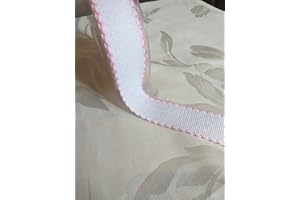 NASTRIFICIO ROSSI SAS Nastro Tela aida punto croce Ortensia (33 mm, rosa 077)