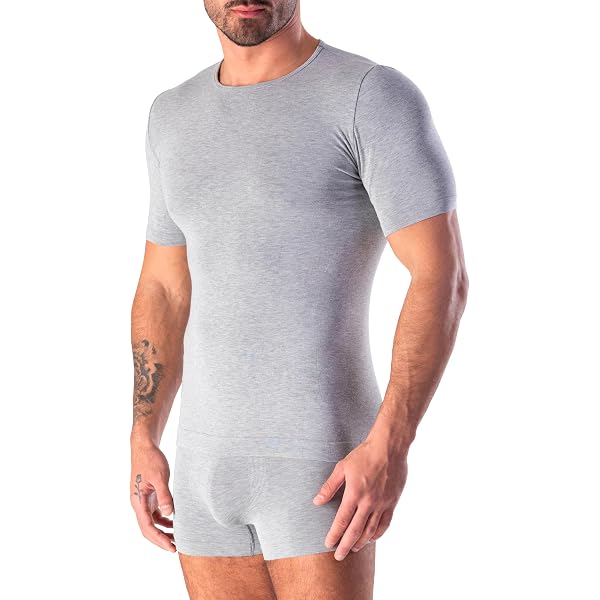 Confezione Da 6 Magliette Uomo Suitable Shirtzshop Obra: Cotone Biologico, Morbidezza Seta, Vestibilità Regolare, Bianche, Taglie S-XXXL