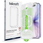 Teknoft iPhone 17 i&ccedil;in Kolay Kurulum Kitli Takılırken Camın Altında Kesinlikle Toz Bırakmayan Ekstra G&uuml;&ccedil;lendirilmiş Tam Korum