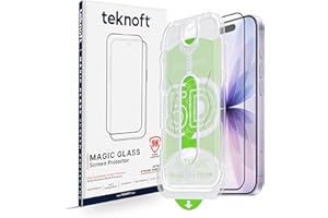 Teknoft iPhone 17 için Kolay Kurulum Kitli Takılırken Camın Altında Kesinlikle Toz Bırakmayan Ekstra Güçlendirilmiş Tam Koruma Sağlayan Pürüzsüz Lazer Kesim Premium Ekran Koruyucu Kırılmaz Cam