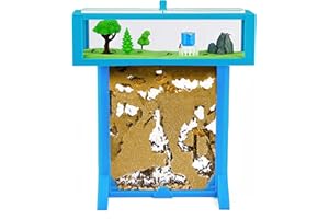 AntHouse - 3D Ameisenfarm aus Sand | Blau T Kit 15x15x1,5 cm | Inklusive Ameisen