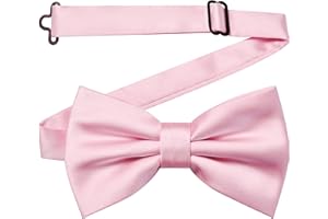 MAIANY Papillon Uomo, Regolabile Con Gancio Papillon Pre-legati in Tinta Unita Per Bambini Adulto Cravatta A Farfalla Già Annodato in Diversi Colori Per Feste Matrimonio Natale Fantasia